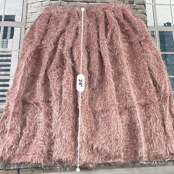 NWT Women’s Chaiken & Capone Pink & White Viscose Silk Stylish Skirt (6) GI17 - Picture 9 of 12